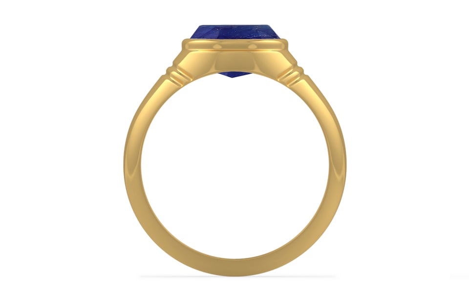 Gold Thailand Blue Sapphire Ring Prime Quality (R7)
