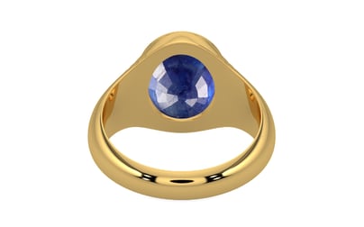 Gold Thailand Blue Sapphire Ring Prime Quality (R7)