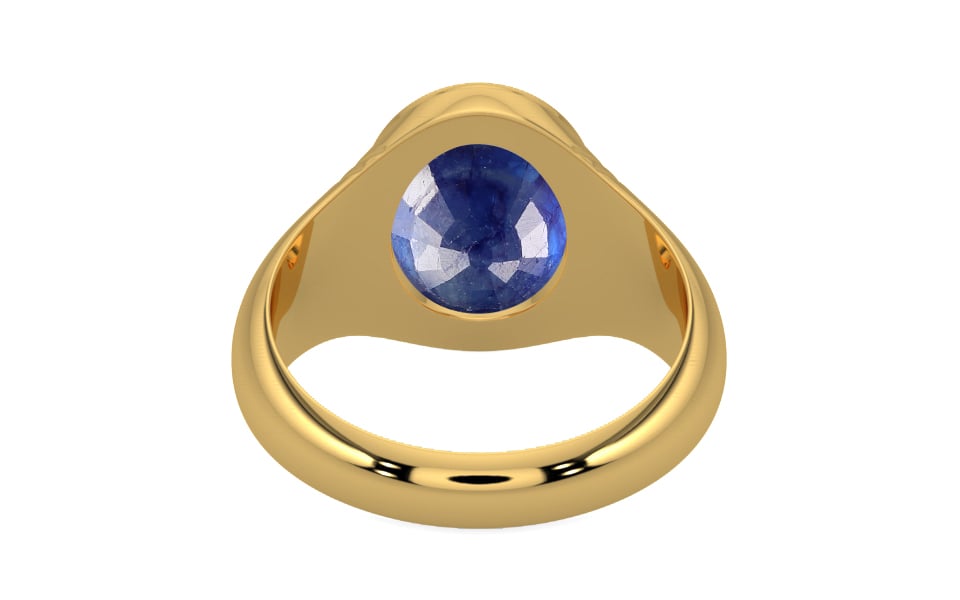 Gold Thailand Blue Sapphire Ring Prime Quality (R7)