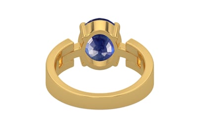 Gold Thailand Blue Sapphire Ring Prime Quality (R8)