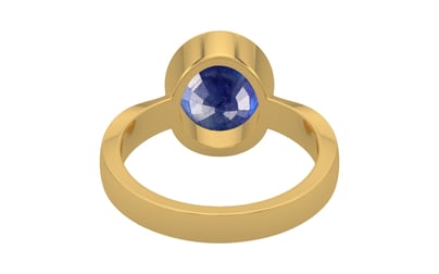 Gold Thailand Blue Sapphire Ring Prime Quality (R9)