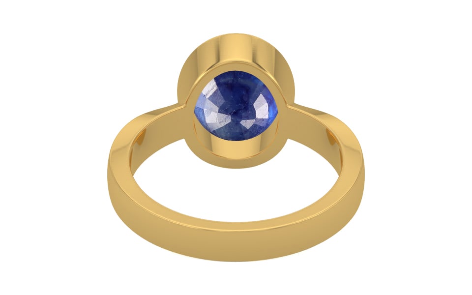 Gold Thailand Blue Sapphire Ring Prime Quality (R9)