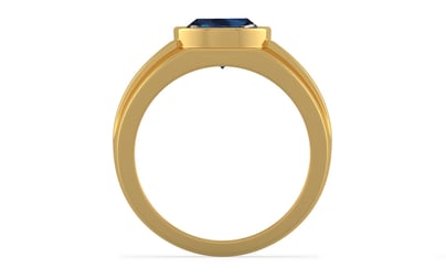 Gold Thailand Blue Sapphire Ring Rare Quality (R1)