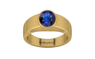 blue sapphire gold ring | mens gold ring with blue sapphire