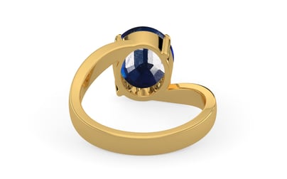 Gold Thailand Blue Sapphire Ring Rare Quality (R2)
