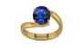 Gold Thailand Blue Sapphire Ring Rare Quality (R2)