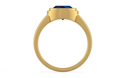 Gold Thailand Blue Sapphire Ring Rare Quality (R3)