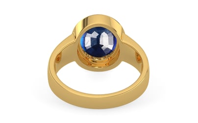 Gold Thailand Blue Sapphire Ring Rare Quality (R3)