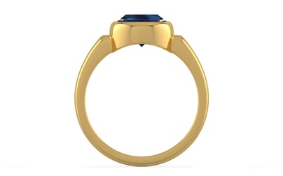 Gold Thailand Blue Sapphire Ring Rare Quality (R6)