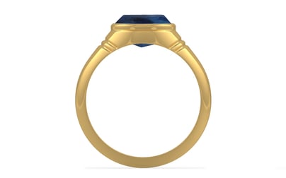 Gold Thailand Blue Sapphire Ring Rare Quality (R7)