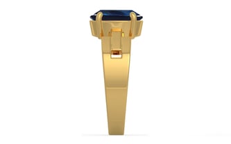 Gold Thailand Blue Sapphire Ring Rare Quality (R8)