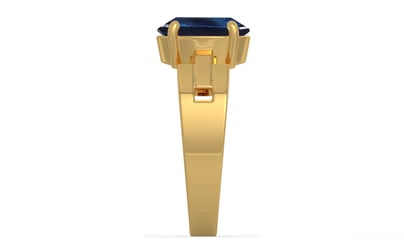 Gold Thailand Blue Sapphire Ring Rare Quality (R8)