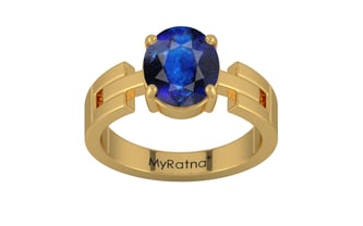 blue sapphire gold ring | mens gold ring with blue sapphire