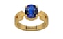 Gold Thailand Blue Sapphire Ring Rare Quality (R8)