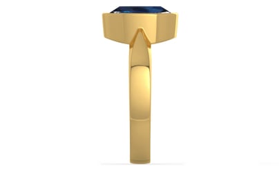 Gold Thailand Blue Sapphire Ring Rare Quality (R9)