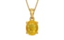 Gold Thailand Yellow Sapphire Pendant Fine Quality (P10)