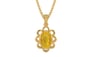 Gold Thailand Yellow Sapphire Pendant Fine Quality (P3)