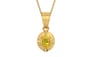 Gold Thailand Yellow Sapphire Pendant Limited Quality (P11)