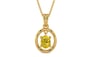 Gold Thailand Yellow Sapphire Pendant Limited Quality (P2)
