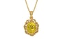 Gold Thailand Yellow Sapphire Pendant Limited Quality (P5)