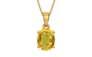 Gold Thailand Yellow Sapphire Pendant Rare Quality (P10)