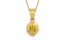 Gold Thailand Yellow Sapphire Pendant Rare Quality (P11)