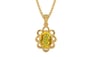 Gold Thailand Yellow Sapphire Pendant Rare Quality (P3)
