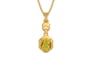 Gold Thailand Yellow Sapphire Pendant Rare Quality (P6)