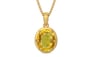 Gold Thailand Yellow Sapphire Pendant Rare Quality (P8)