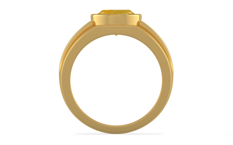 Gold Thailand Yellow Sapphire Ring Fine Quality (R1)