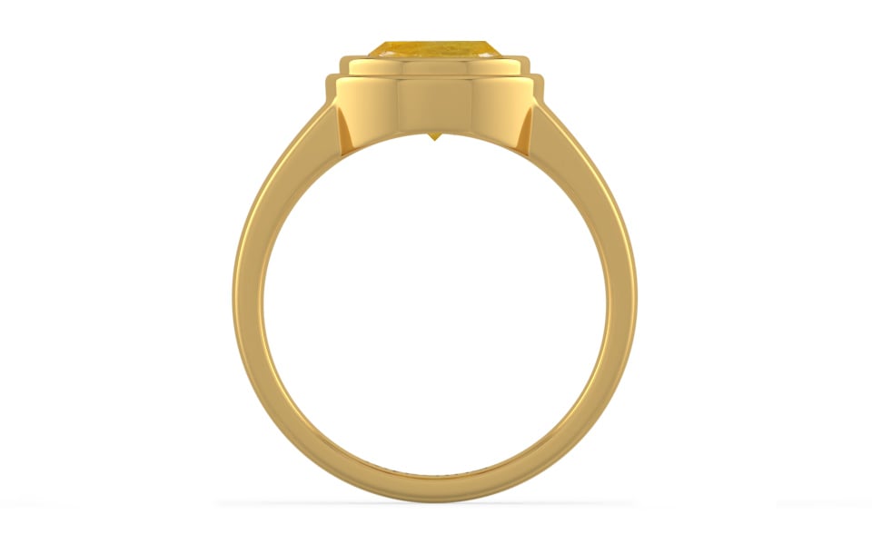 Gold Thailand Yellow Sapphire Ring Fine Quality (R3)
