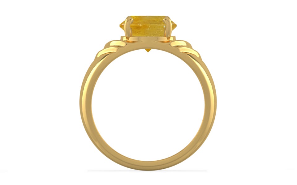Gold Thailand Yellow Sapphire Ring Fine Quality (R4)