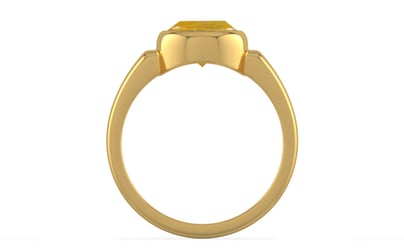 Gold Thailand Yellow Sapphire Ring Fine Quality (R6)
