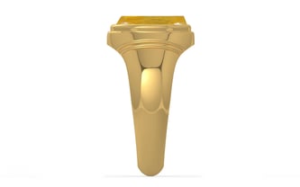 Gold Thailand Yellow Sapphire Ring Fine Quality (R7)