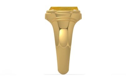 Gold Thailand Yellow Sapphire Ring Fine Quality (R7)