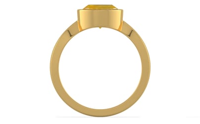 Gold Thailand Yellow Sapphire Ring Fine Quality (R9)