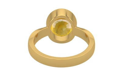 Gold Thailand Yellow Sapphire Ring Fine Quality (R9)