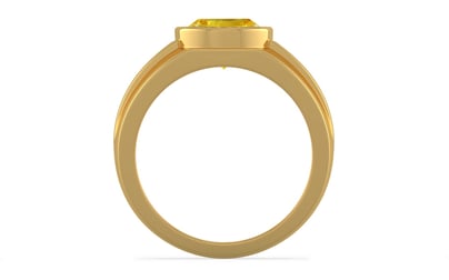 Gold Thailand Yellow Sapphire Ring Limited Quality (R1)