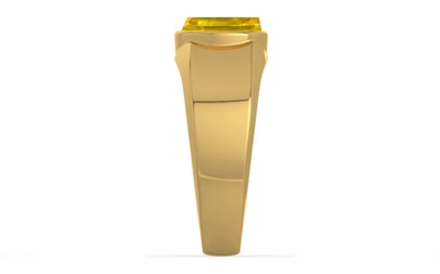 Gold Thailand Yellow Sapphire Ring Limited Quality (R10)