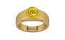 Gold Thailand Yellow Sapphire Ring Limited Quality (R10)