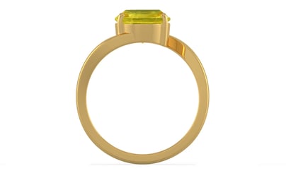 Gold Thailand Yellow Sapphire Ring Limited Quality (R2)