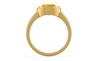 Gold Thailand Yellow Sapphire Ring Limited Quality (R3)