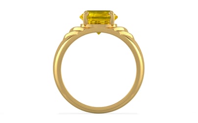 Gold Thailand Yellow Sapphire Ring Limited Quality (R4)