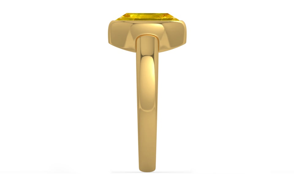 Gold Thailand Yellow Sapphire Ring Limited Quality (R6)