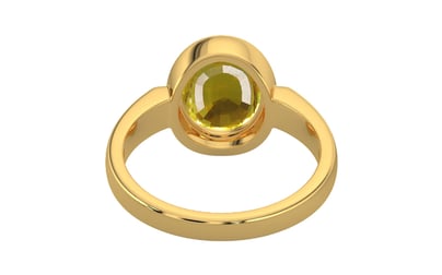 Gold Thailand Yellow Sapphire Ring Limited Quality (R6)