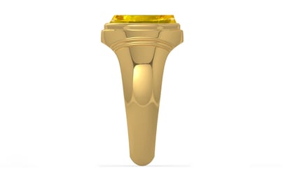 Gold Thailand Yellow Sapphire Ring Limited Quality (R7)