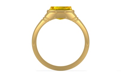 Gold Thailand Yellow Sapphire Ring Limited Quality (R7)