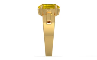 Gold Thailand Yellow Sapphire Ring Limited Quality (R8)