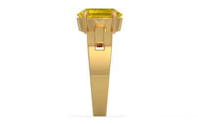 Gold Thailand Yellow Sapphire Ring Limited Quality (R8)