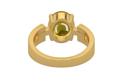 Gold Thailand Yellow Sapphire Ring Limited Quality (R8)